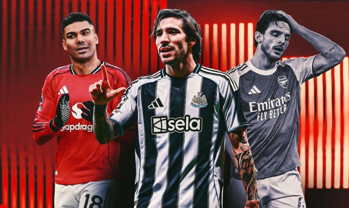 Thay Casemiro, MU chọn tiền vệ hay hơn Declan Rice