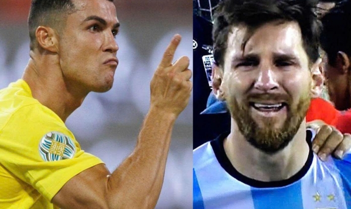 Ronaldo xúi bạn thân 'nghiền nát' người quen Messi