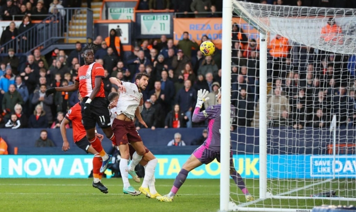 Trực tiếp Man City 0-1 Luton Town: Chủ nhà vượt lên