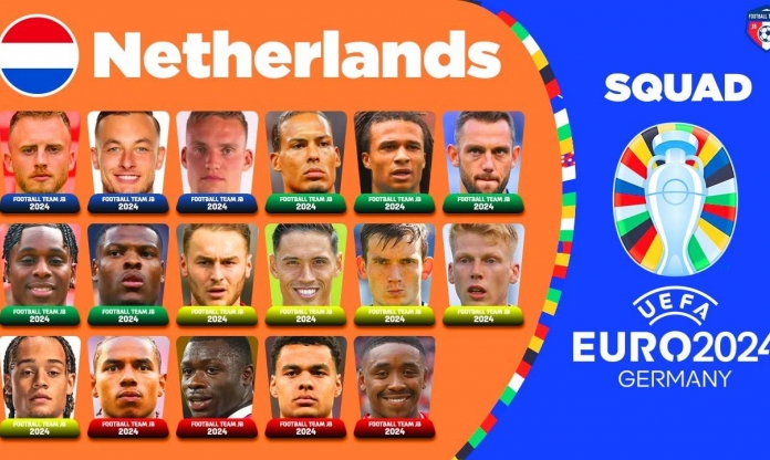 Đội hình ĐT Hà Lan mạnh nhất dự Euro 2024: Kinh nghiệm, đẳng cấp và nhiệt huyết