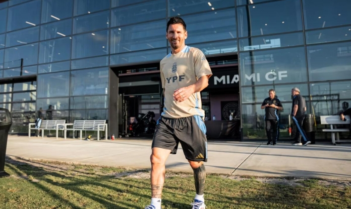 ĐT Argentina tập luyện gần nhà của Messi trước thềm Copa America 2024