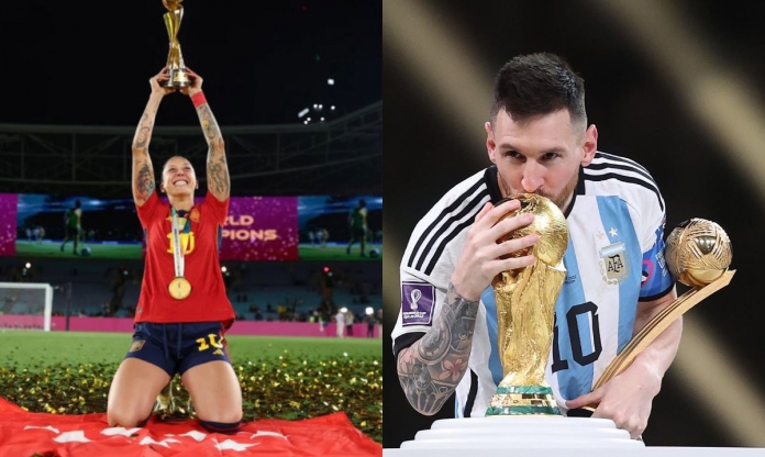 Nhà vô địch World Cup nữ 2023 tái hiện khoảnh khắc của Lionel Messi