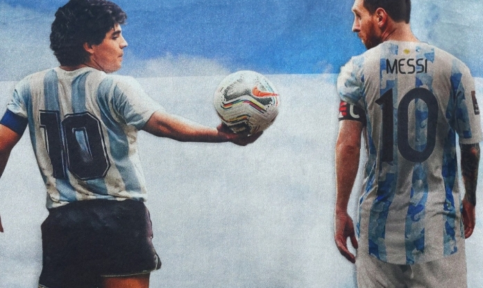 Messi đang trên đường vượt qua Maradona để lập cột mốc kỷ lục mới