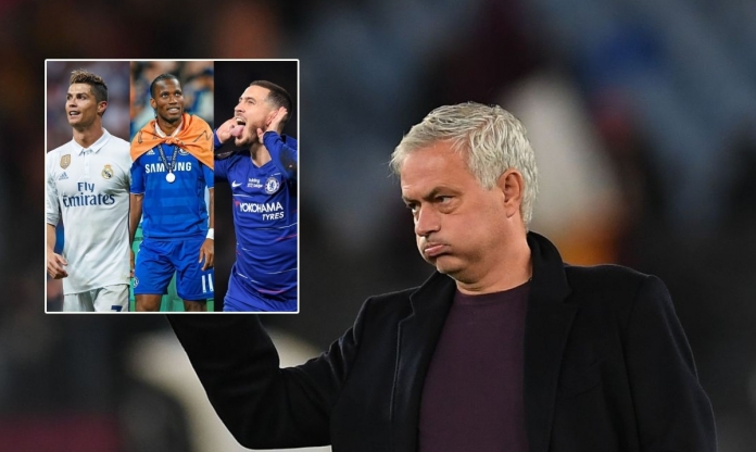 Jose Mourinho tuyên bố bất ngờ về đội hình bộ 3 Hazard, Ronaldo và Drogba