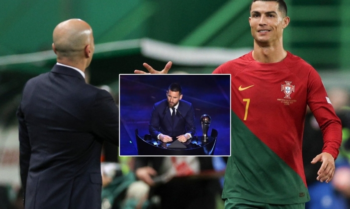 Thầy Ronaldo không phục danh hiệu của Lionel Messi