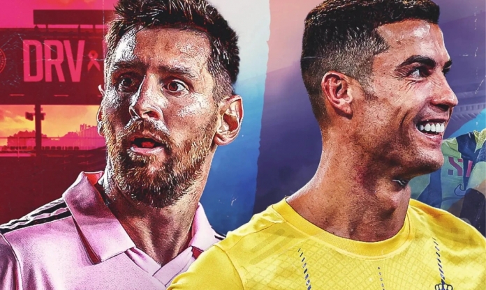 Ronaldo hành động đầy thách thức khi Messi được hô trên khán đài