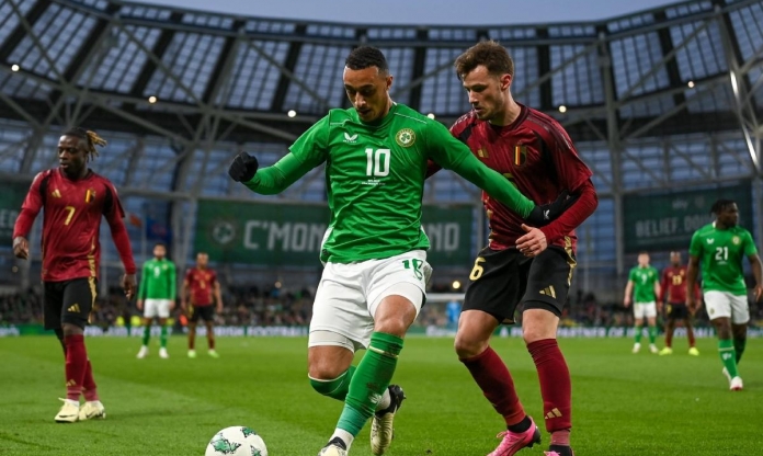 Đội tuyển Bỉ và Ireland cầm hòa không bàn thắng trong trận giao hữu