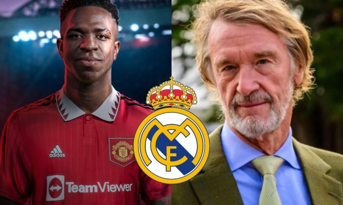 Dọn chỗ cho Mbappe, Real kích nổ bom tấn Vinicius tại Man United