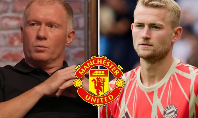 Nói De Ligt 'không đủ tầm', huyền thoại MU lên tiếng phản bác Scholes