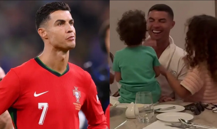 Ronaldo tận hưởng khoảnh khắc ngọt ngào bên con gái sau Euro 2024