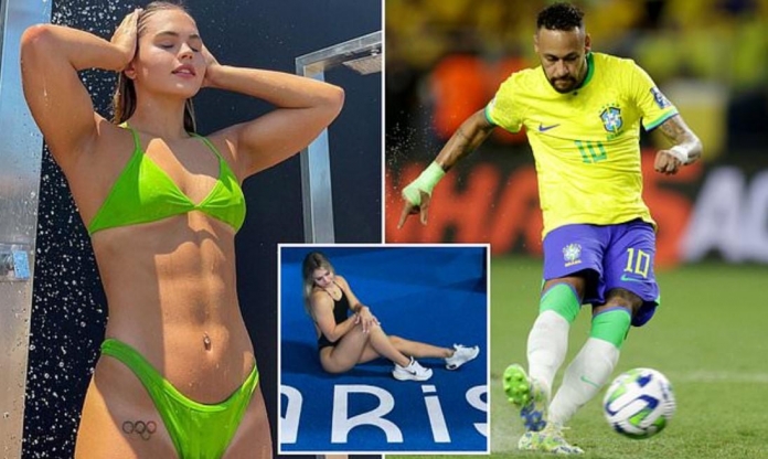Neymar nhắn tin tán tỉnh 'tiên cá' bị đuổi khỏi làng Olympic
