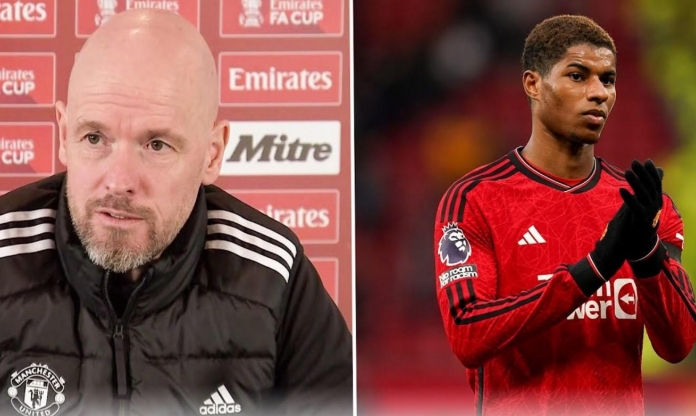 Ten Hag bị chỉ trích vì 'đối xử tệ' với Rashford