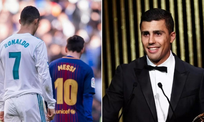 Rodri: 'Ronaldo giỏi nhưng Messi là người vĩ đại nhất lịch sử'