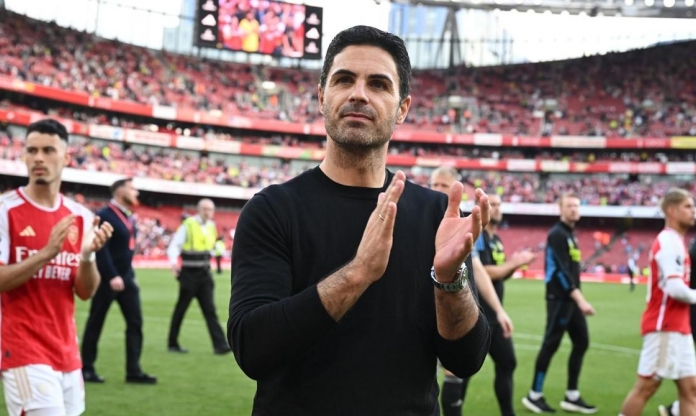 Arteta: 'Arsenal hài lòng với vị trí thứ 2...'