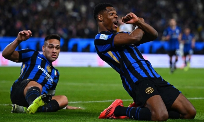 Dumfries lập cú đúp, Inter Milan hạ Atalanta vào chung kết Siêu cúp Italia