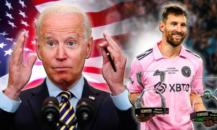 Lionel Messi được Tổng thống Mỹ Joe Biden trao Huân chương