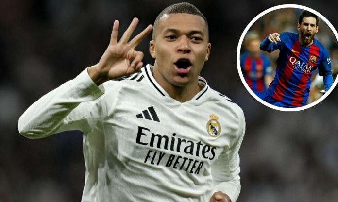 Mbappe cân bằng kỷ lục của Messi với hattrick 'siêu đẳng' vào lưới Man City