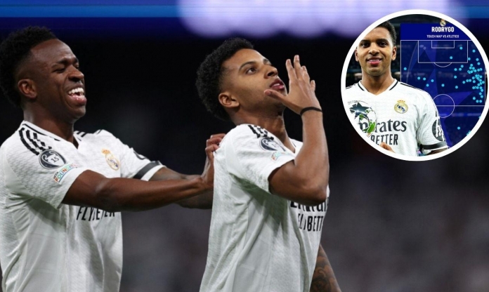 Rodrygo lập kỷ lục khó tin ngày Mbappe, Vinicius đồng loạt 'tịt ngòi'