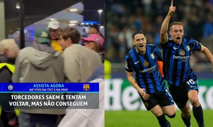 CĐV Inter Milan trả giá đắt vì bỏ về trong đêm địa chấn trước Barcelona