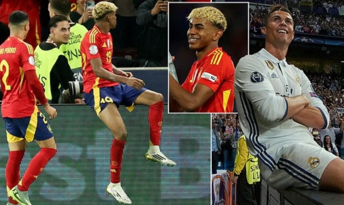 Lập cú đúp, Yamal lần thứ 2 'bắt chước' Ronaldo