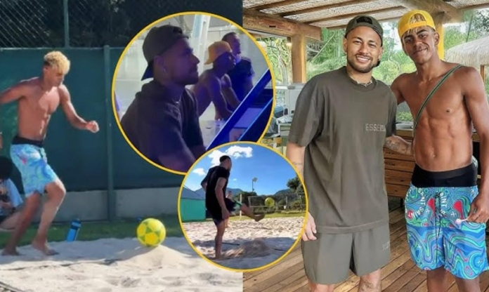Lamine Yamal tái hợp Neymar, chơi bóng ở Brazil