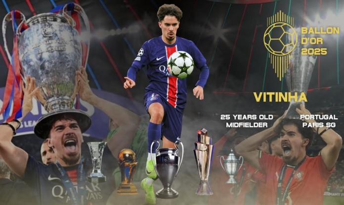 Vitinha: 'Giành được Quả bóng Vàng là điều rất tuyệt vời với tôi'