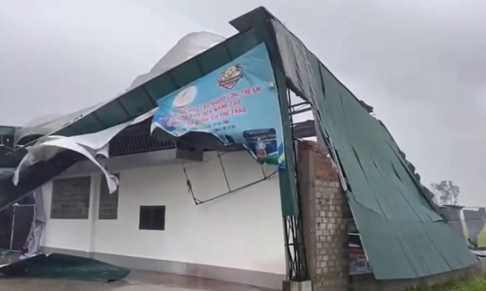 Sân Pickleball tiền tỷ tại Hà Tĩnh bị bão số 5 làm đổ sập