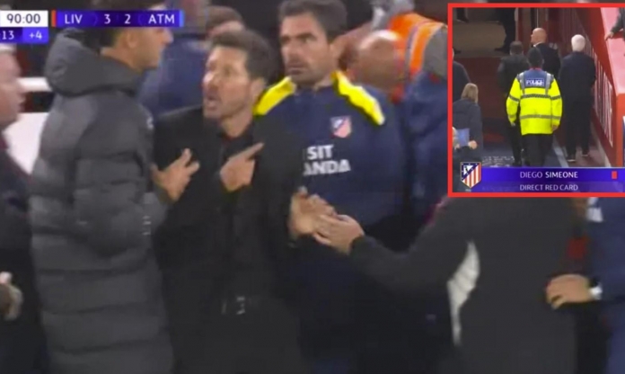 Cãi tay đôi với CĐV, HLV Simeone nhận kết đắng ở Anfield