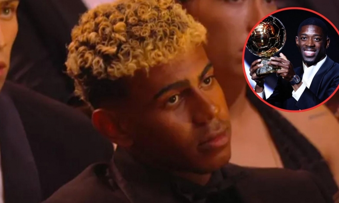 Phản ứng tức thời của Lamine Yamal khi Dembele giành QBV gây sốt