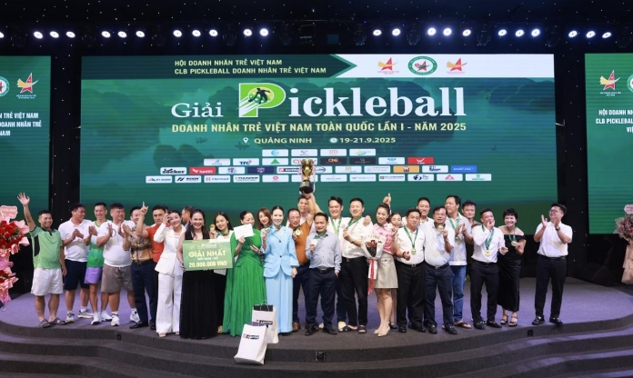 Nhà tài trợ ghi dấu ấn đậm nét tại giải Pickleball Doanh nhân trẻ Việt Nam 2025