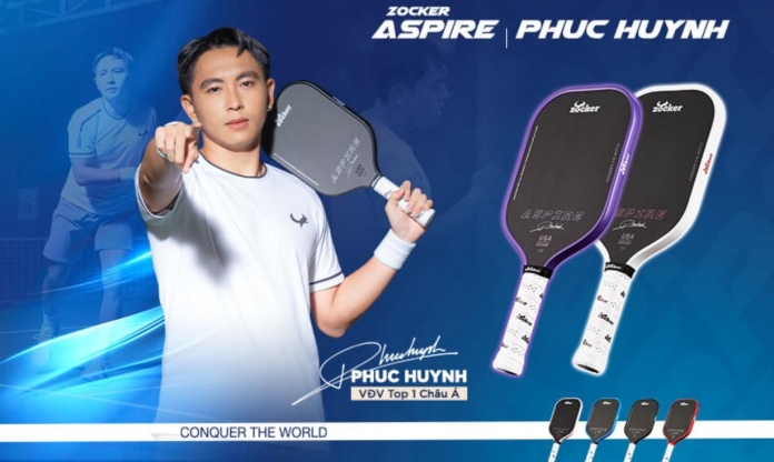 Vợt pickleball Zocker Aspire: Cây vợt đáng đầu tư nhất cho người chơi trung cấp muốn bứt phá