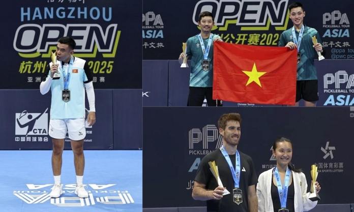 Pickleball Việt Nam tạo cột mốc lịch sử với 4 HCV tại PPA Hàng Châu
