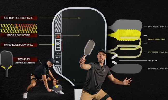 Review vợt JOOLA Perseus Pro IV: Tăng cường sức mạnh và xoáy bóng chỉ trong một cú đánh