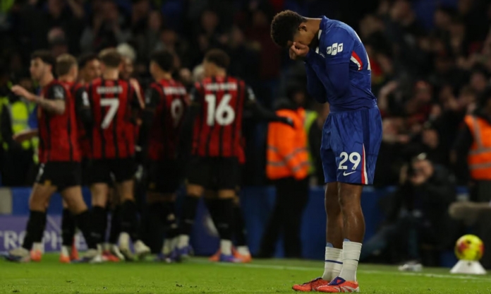 Hoà Bournemouth, Chelsea nguy cơ bật khỏi top 5 Ngoại hạng Anh