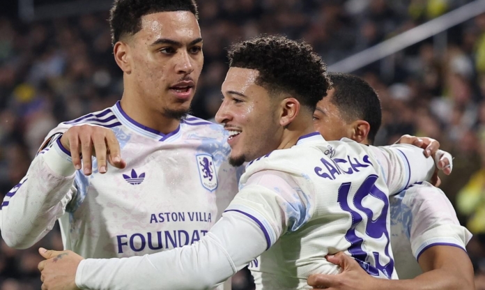 Kết quả Europa League: Jadon Sancho rực sáng, Aston Villa thẳng tiến vòng 16 đội