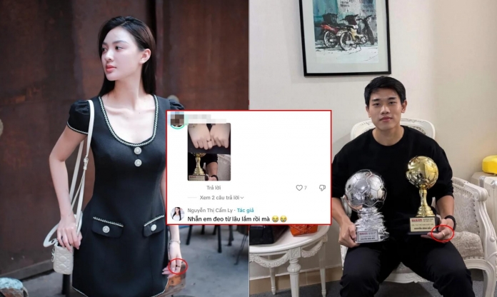 Thực hư chuyện nàng Á hậu đeo nhẫn đôi, ngầm 'đánh dấu chủ quyền' với Đình Bắc