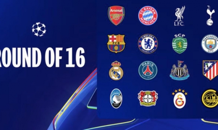 Lịch thi đấu vòng 1/8 Champions League 2025/26 mới nhất