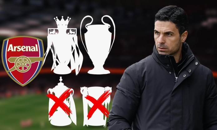 Arsenal nhận đòn giáng cực nặng sau khi bị loại ở tứ kết