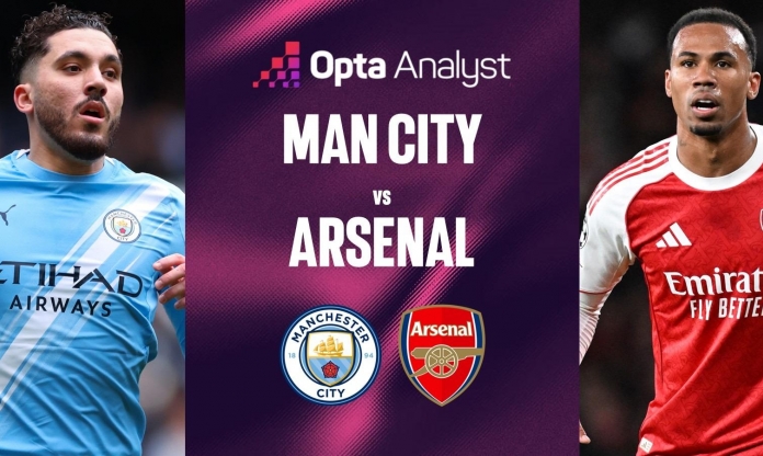 Siêu máy tính Opta dự đoán sốc kết quả trận Man City vs Arsenal