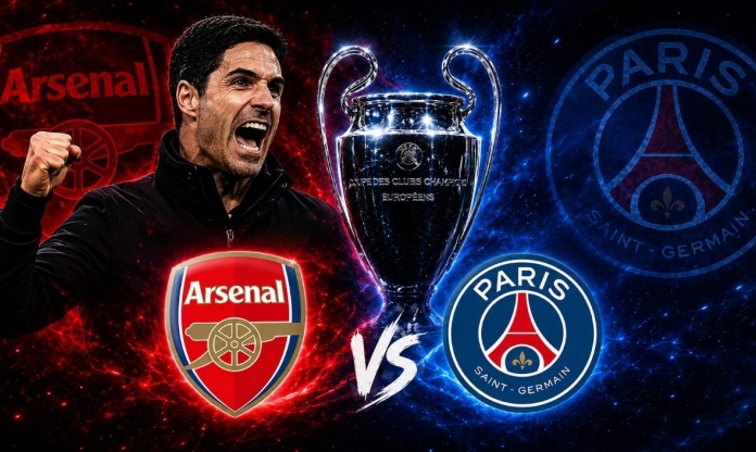 Arsenal đón cú hích cực lớn khi đối đầu PSG ở chung kết cúp C1