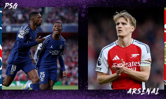 Arsenal 'thua' PSG ở chung kết Champions League