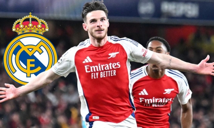 Arsenal ra tay, đem bom tấn bậc nhất Real về sát cánh cùng Declan Rice