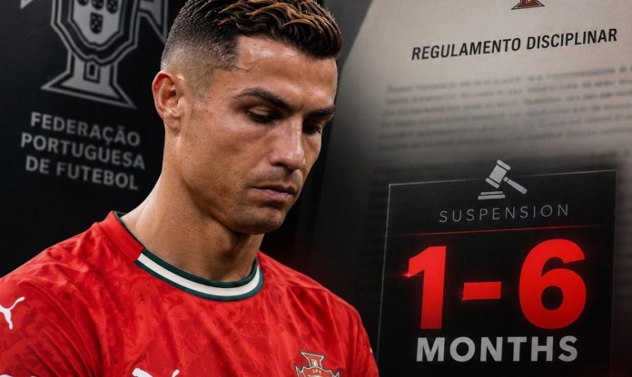 NÓNG: LĐBĐ Bồ Đào Nha gây bất ngờ về án kỷ luật cho Ronaldo