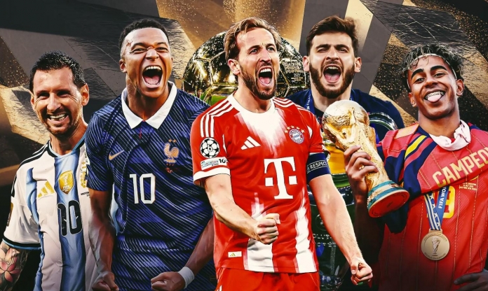 BXH top 10 Quả bóng Vàng 2026: Ngỡ ngàng với vị trí Mbappe, Messi