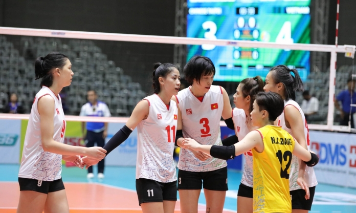 ĐT bóng chuyền nữ Việt Nam thăng hạng sau thành tích bất bại tại vòng bảng giải Châu Á