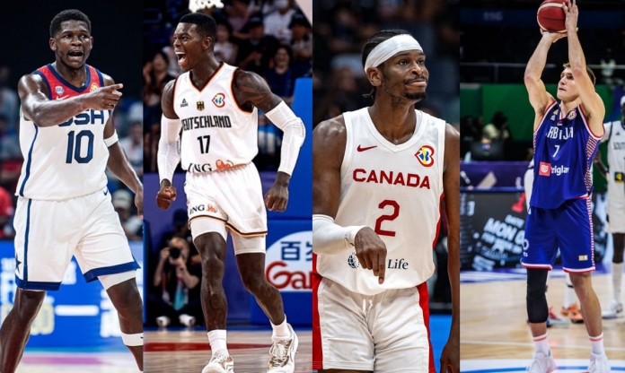 Xác định 4 đội tuyển vào bán kết FIBA World Cup bóng rổ 2023