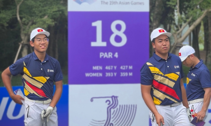 Tuyển golf Việt Nam khởi đầu thuận lợi tại ASIAD 19