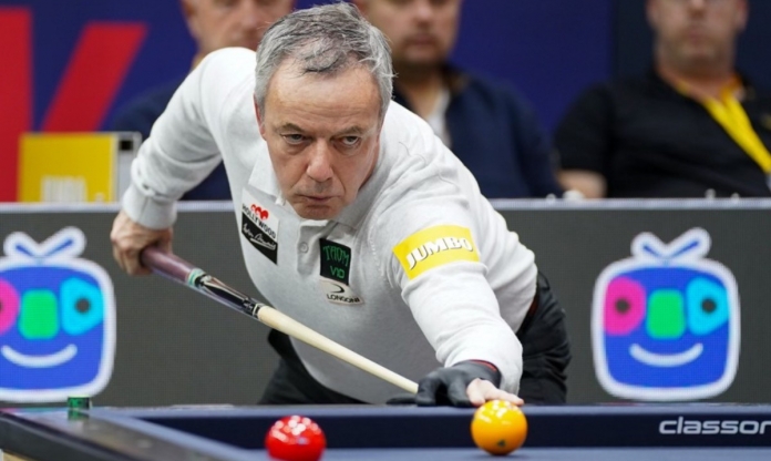 Bách phát bách trúng, Dick Jaspers vô địch World Cup carom 3 băng 2023