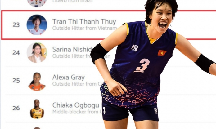 Thanh Thúy tiếp tục vượt mặt nhà vô địch bóng chuyền thế giới