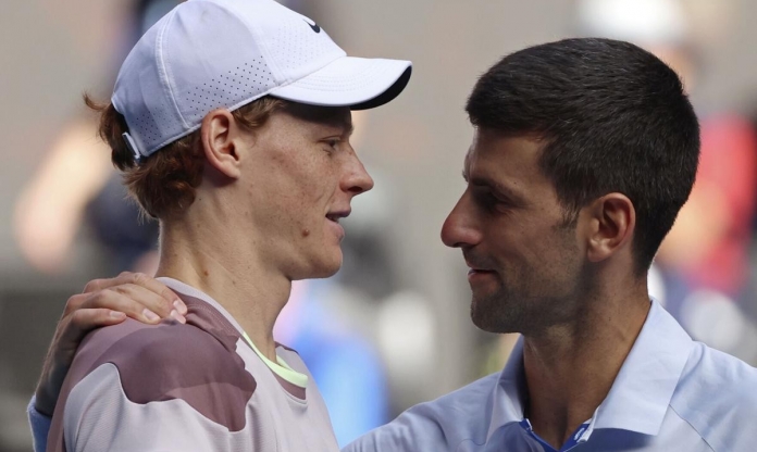 Jannik Sinner và Novak Djokovic chung tay thiết lập kỷ lục khủng